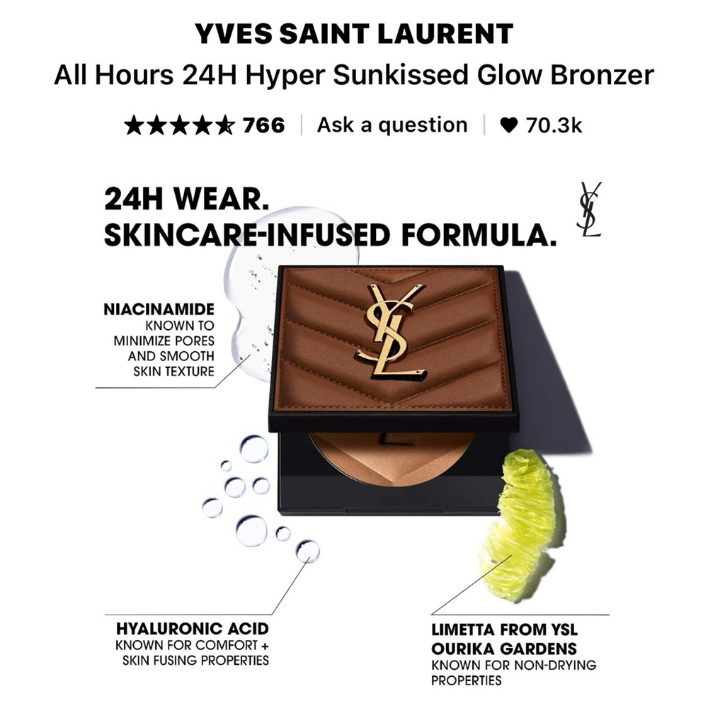 Yves Saint Laurent All Hours Hyper Bronze -BRAND NEW! - Picture 12 of 15